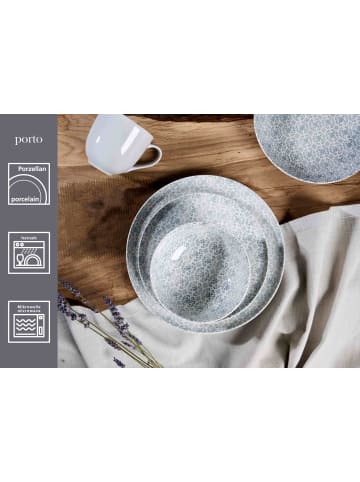 Ritzenhoff & Breker 6er Set Dessertteller Porto ø 21,5 cm in grau