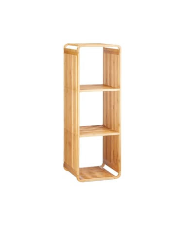 relaxdays Bambusregal in Natur - (B)33 x (H)96 x (T)33 cm