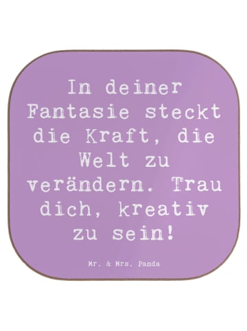 Mr. & Mrs. Panda Untersetzer Spruch Die Freude an der Kreativitä... in Lavendeltraum