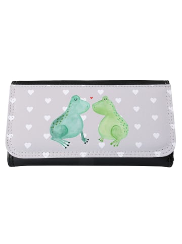 Mr. & Mrs. Panda Damen Portemonnaie Frosch Liebe ohne Spruch in Grau Pastell