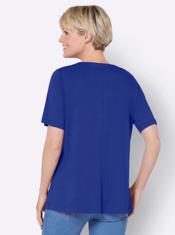 Sieh an! Shirtjacke in royalblau