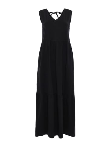 Threadbare Sommerkleid THB Byers Tiered in Schwarz