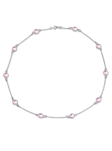 Ailoria LAVANDE halskette pink quarz in silber