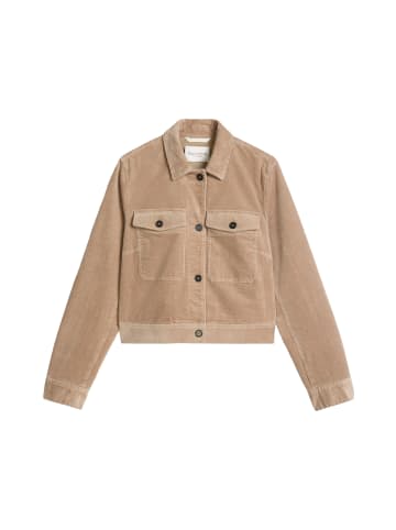 Marc O'Polo Cord-Overshirt cropped in Earthy Taupe