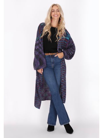 IZIA Damen Cardigan in violett mehrfarbig