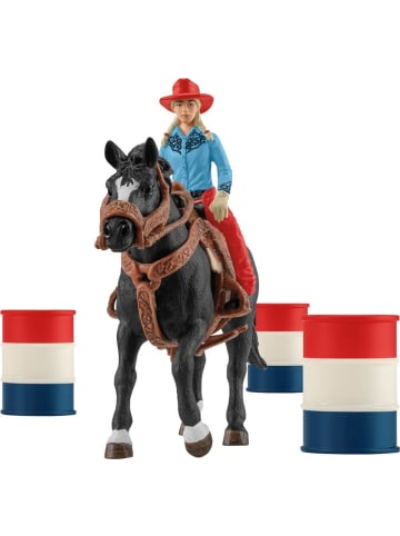 Schleich Farm World Barrel Racing mit Cowgirl in mehrfarbig ab 3 Jahre