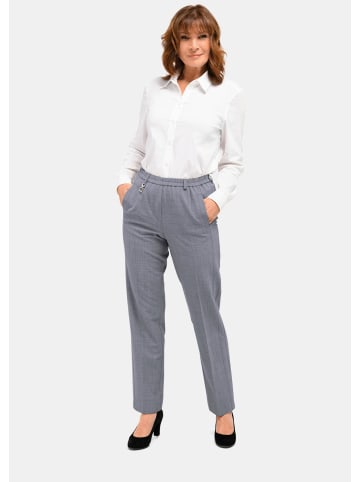 GOLDNER Elegante Stretchhose mit Komfortbund in silbergrau / melange