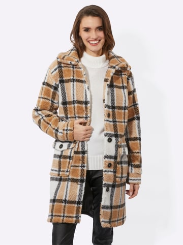 WITT WEIDEN Kurzmantel in ecru-schwarz-kariert