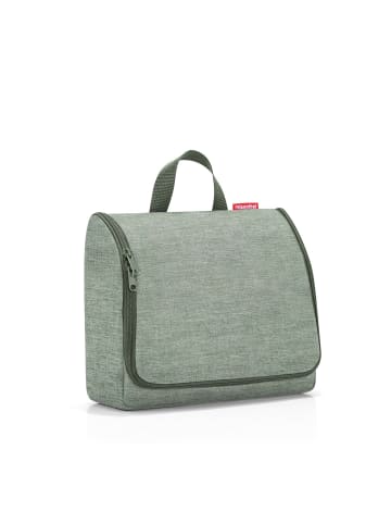 Reisenthel cosmetics toiletbag XL - Kulturbeutel 28 cm (smiley grey) in twist sage