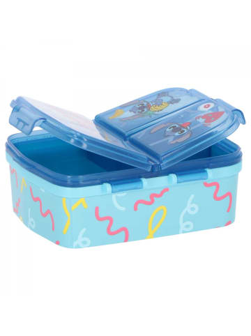 Lilo & Stitch Lilo & Stitch Brotbox Praktische Snackbox Lunchbox in Blau