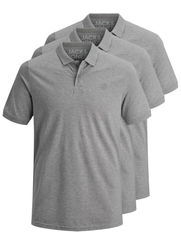 Jack & Jones 3er-Set Poloshirt in Grau