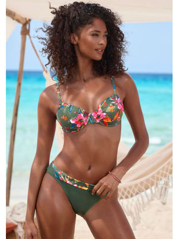 LASCANA Bikini-Hose in oliv bedruckt