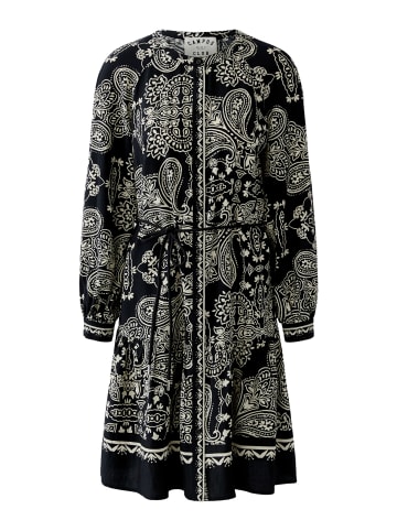 Oui Kleid in black offwhite