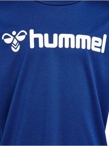 Hummel T-Shirt Hmllogo Kinder in TRUE BLUE