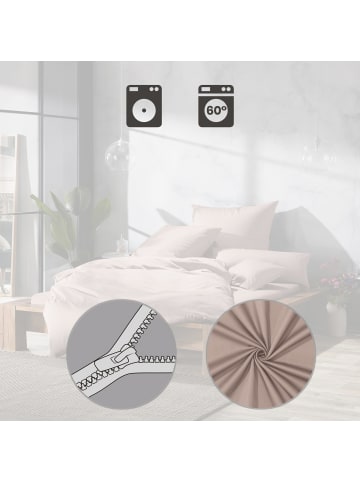 Erwin Müller Mako-Satin Bettwäsche Landshut in taupe