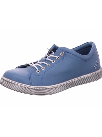 Scandi Schnürhalbschuh in blau