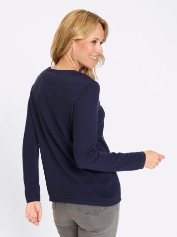 Sieh an! Baumwollpullover in marine