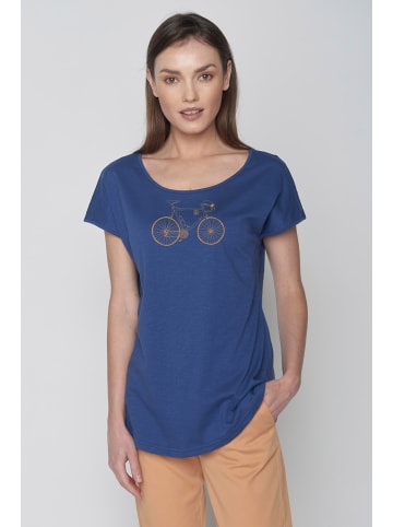 GreenBomb T-Shirt Bike Classic in Ozeanblau