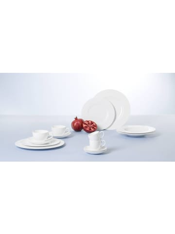 Villeroy & Boch 6er Set Teetassen mit Untertassen Royal in Weiß 120 ml in weiß