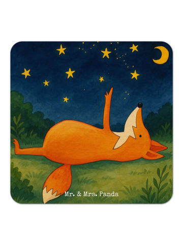 Mr. & Mrs. Panda Tischuntersetzer Fuchs Sterne Design ohne Spruch in Weiß