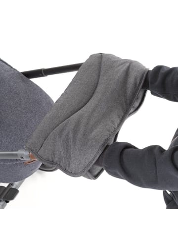 LaLoona Deluxe Handmuff / Handwärmer für Kinderwagen & Buggy in grau