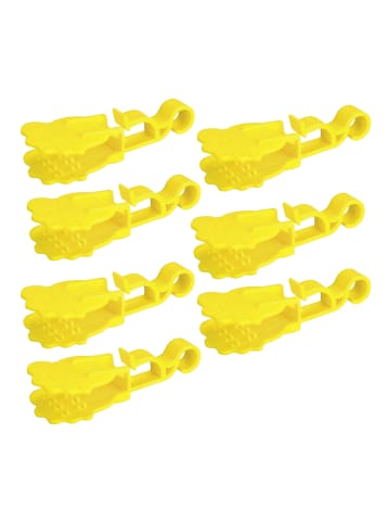 Wenko Sockenklammer, 7 Stück in Gelb, (B) 1 x (H) 7,5 x (L) 4 cm
