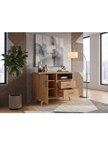 FineBuy Sideboard in Braun / MDF / 116x40x95