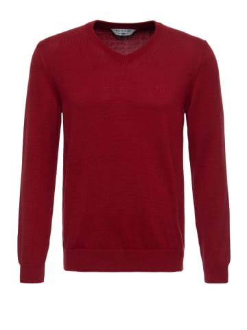 Way of Glory Way of Glory WAY OF GLORY Herren Pullover mit V-Ausschnitt in rot