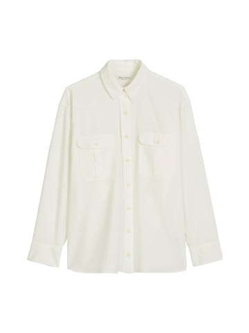 Marc O'Polo Feincord-Bluse relaxed in white cotton