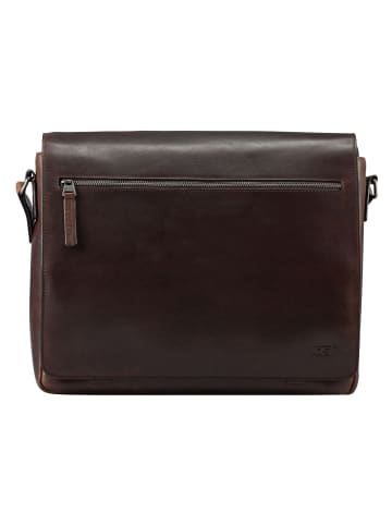 Jost Lund Aktentaschen Messenger Leder 41.5 cm Laptopfach in braun