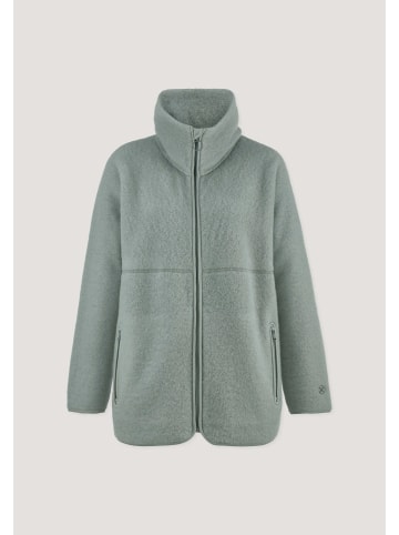 Hessnatur Wollfleece Jacke in mattgrün