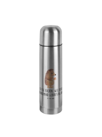 Mr. & Mrs. Panda Isolier-Trinkflasche Igel Kuchenstück mit Spruch in Transparent
