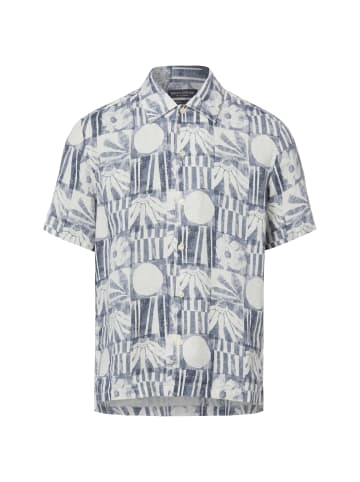 Marc O'Polo Leinenhemd in marine ecru - 0003