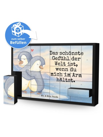 Mr. & Mrs. Panda Adventskalender Pinguine Kuscheln Design mit Sp... in Weiß
