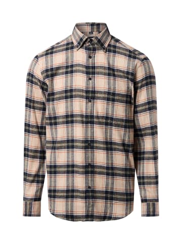 Andrew James Hemd in beige marine