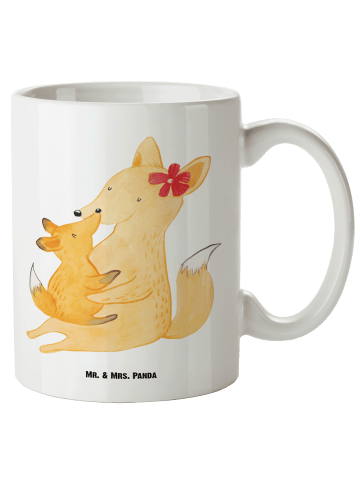 Mr. & Mrs. Panda Große Teetasse Fuchs Mama ohne Spruch in Weiß
