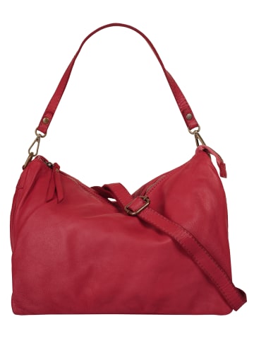 Samantha Look Umhängetasche echt Leder in rot