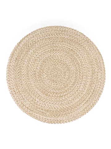 KADIMA DESIGN Baumwollteppich Boho wendbar in Beige