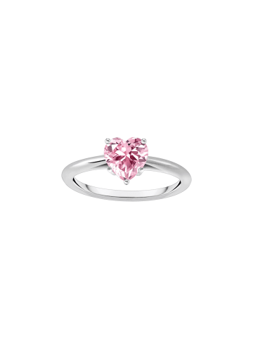 Thomas Sabo Ring Mit Pinkfarbenem Stein In Herzform in silber, pink