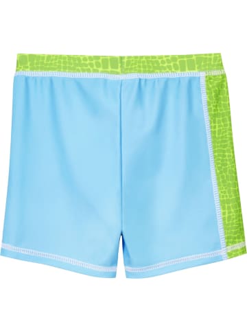 Playshoes UV-Schutz Shorts Dino in Blau/Grün