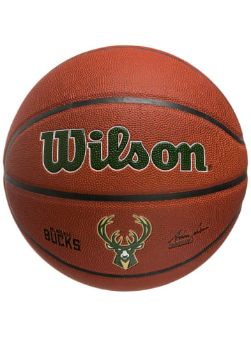 Wilson Basketball NBA Team Composite Milwaukee Bucks in orange