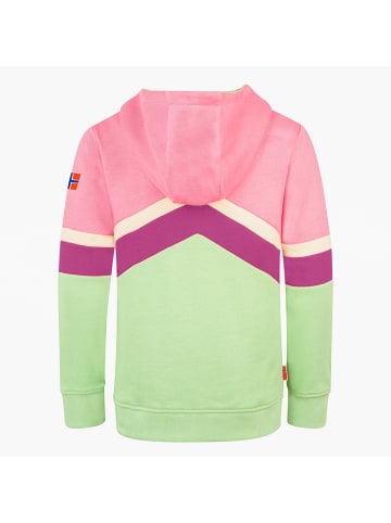 Trollkids Sweatjacke Flekkefjord in candy pink/fresh berry