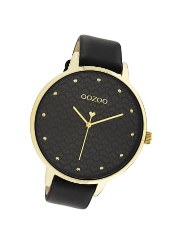 Oozoo Armbanduhr Oozoo Timepieces schwarz extra groß (ca. 48mm)