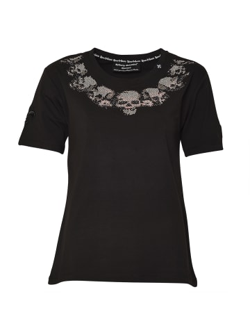 Roberto Geissini Skulls T-Shirt Schwarz