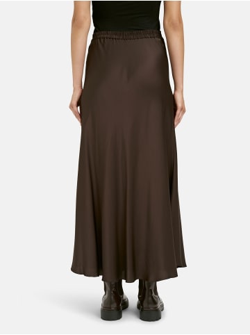 Milano Italy Rock mit elastischem Bund hinten in Mocca