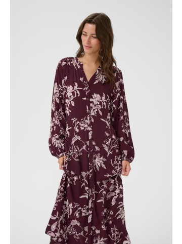 PART TWO Kleid SiciliaPW Feminine Form in Tawny Port Botanical Print