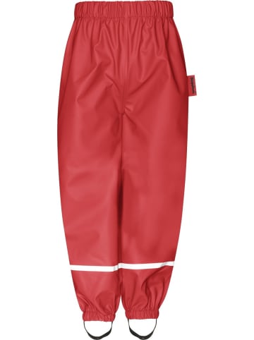 Playshoes Kinder Regenhose "Fleece-Halbhose" in Rot