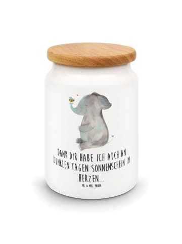 Mr. & Mrs. Panda leckerlidosen Elefant Biene mit Spruch in Weiß