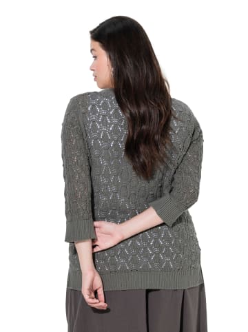 Ulla Popken Pullover in dunkelgrau