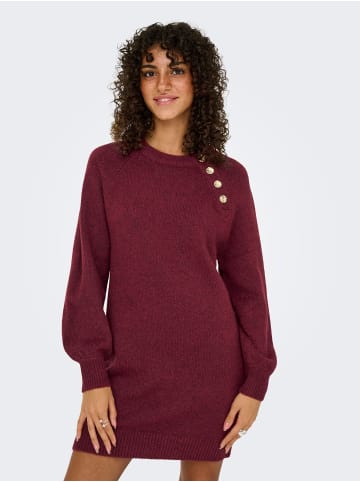ONLY Strickkleid in Cabernet